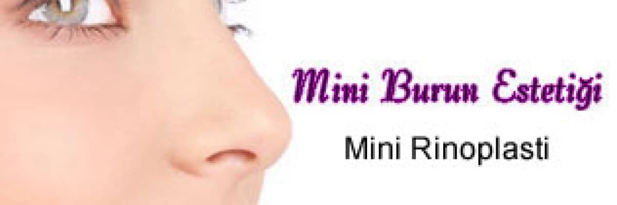 Mini burun estetiği ( mini rinoplasti )