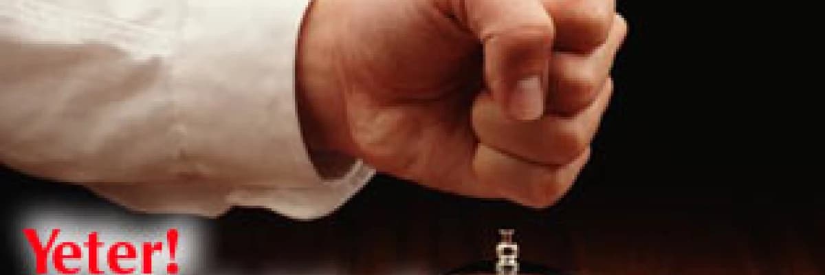 Yeter! artık sinirleniyorum