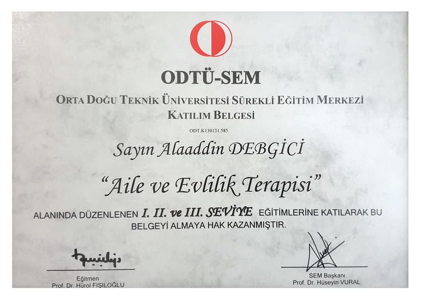 Aile ve Evlilik Terapisi