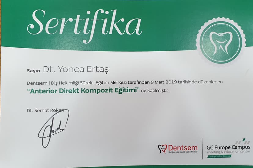 Anterior direk kompozit eğitimi