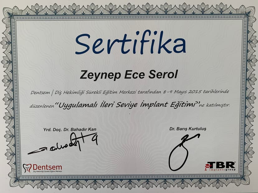 Uygulamalı İleri Seviye İmplant Eğitimi