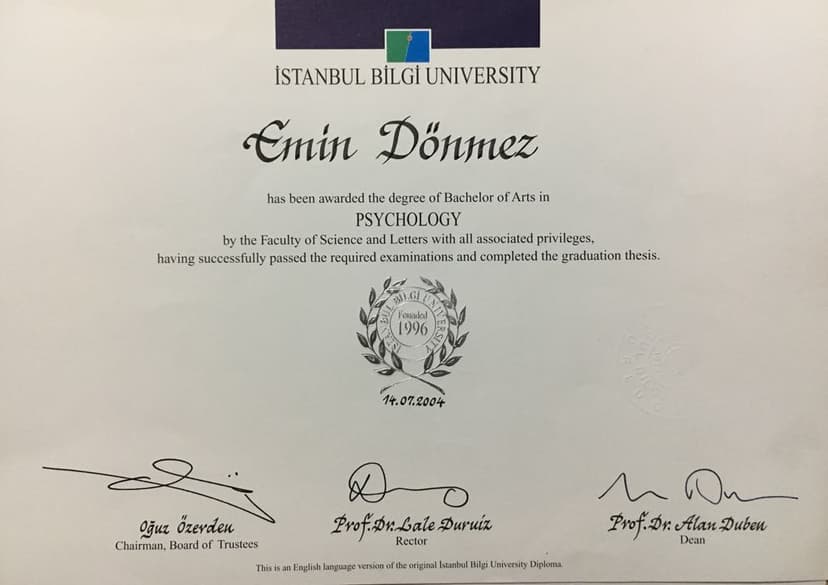 İstanbul Bilgi Üniversitesi Psikoloji