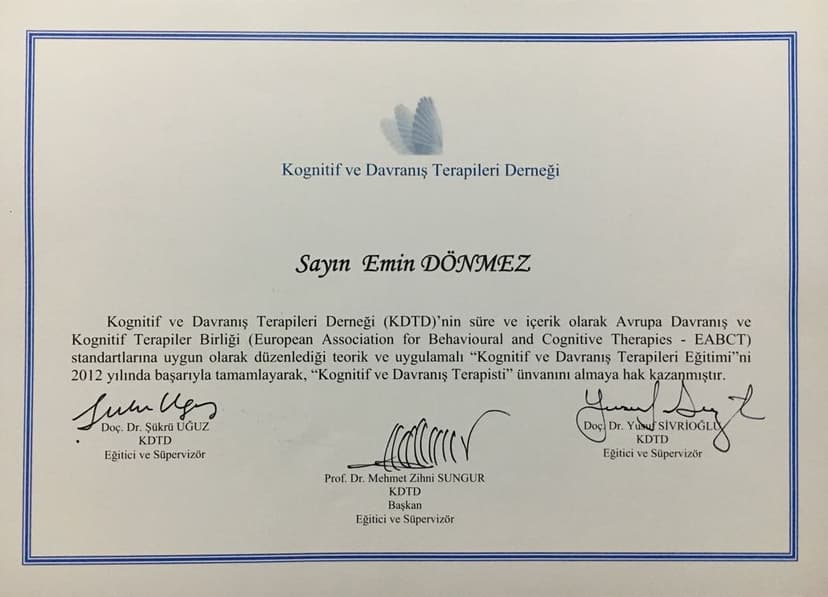 Kognitif ve Davranış Terapileri Derneği
