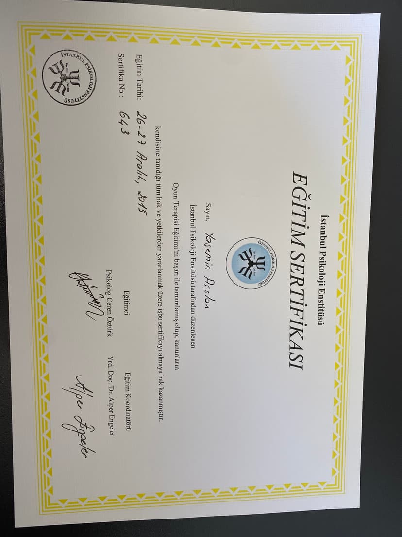 Oyun Terapisi Eğitimi