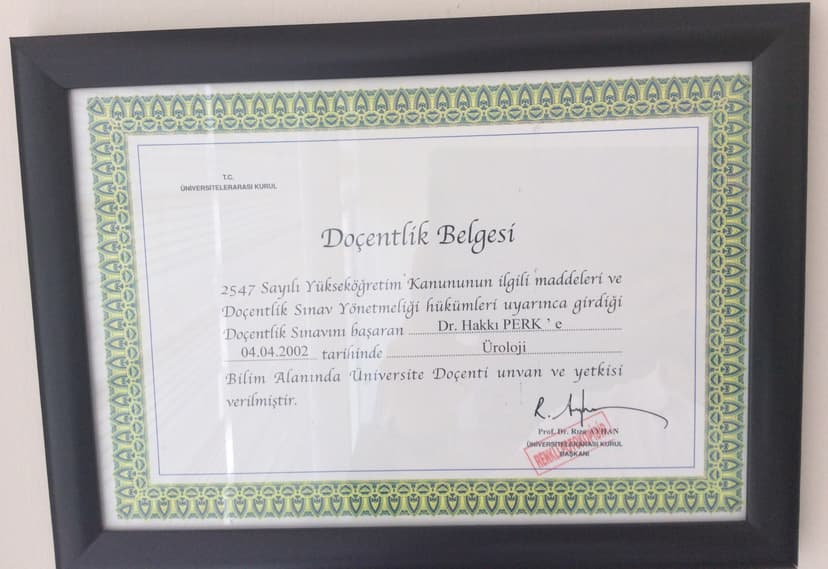 Doçentlik Belgesi