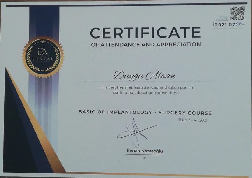 BASIC OF IMPLANTOLOGY - SURGERY COURSE