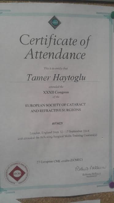 Certificate Of Attendance