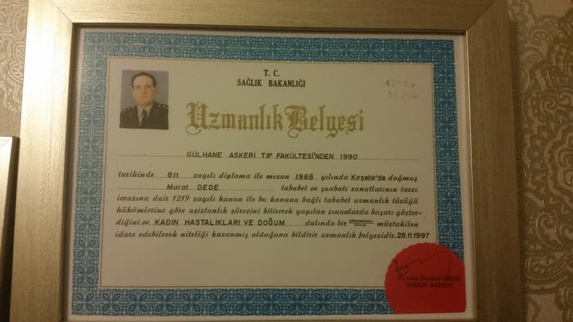 Uzmanlık Belgesi