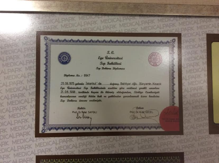 Tıp Doktoru Diploması
