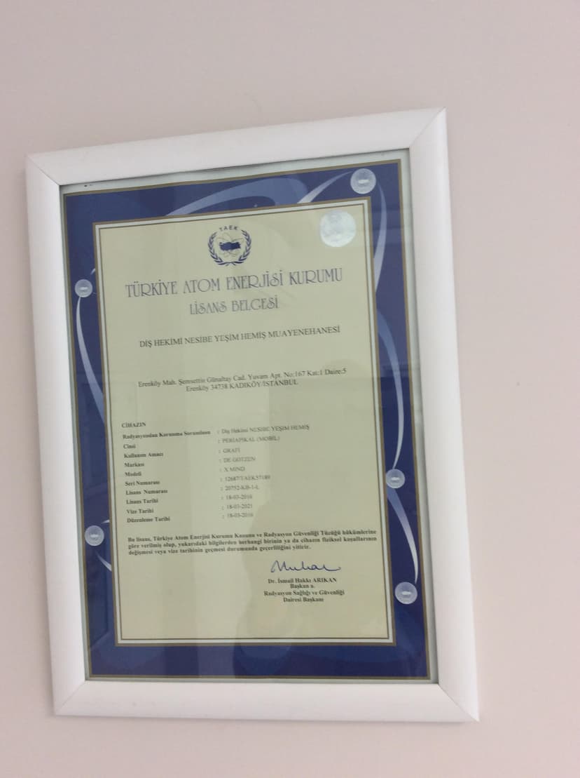 Türkiye Atom Enerjisi Kurumu Lisans Belgesi