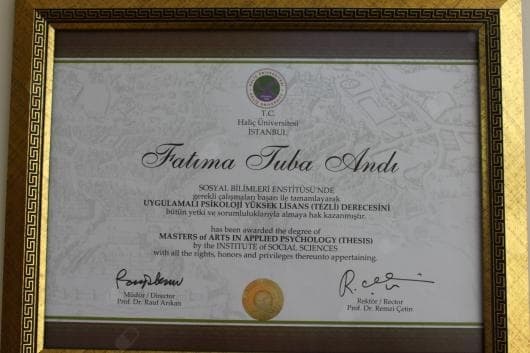 Psikoloji Yüksek Lisans Diploması