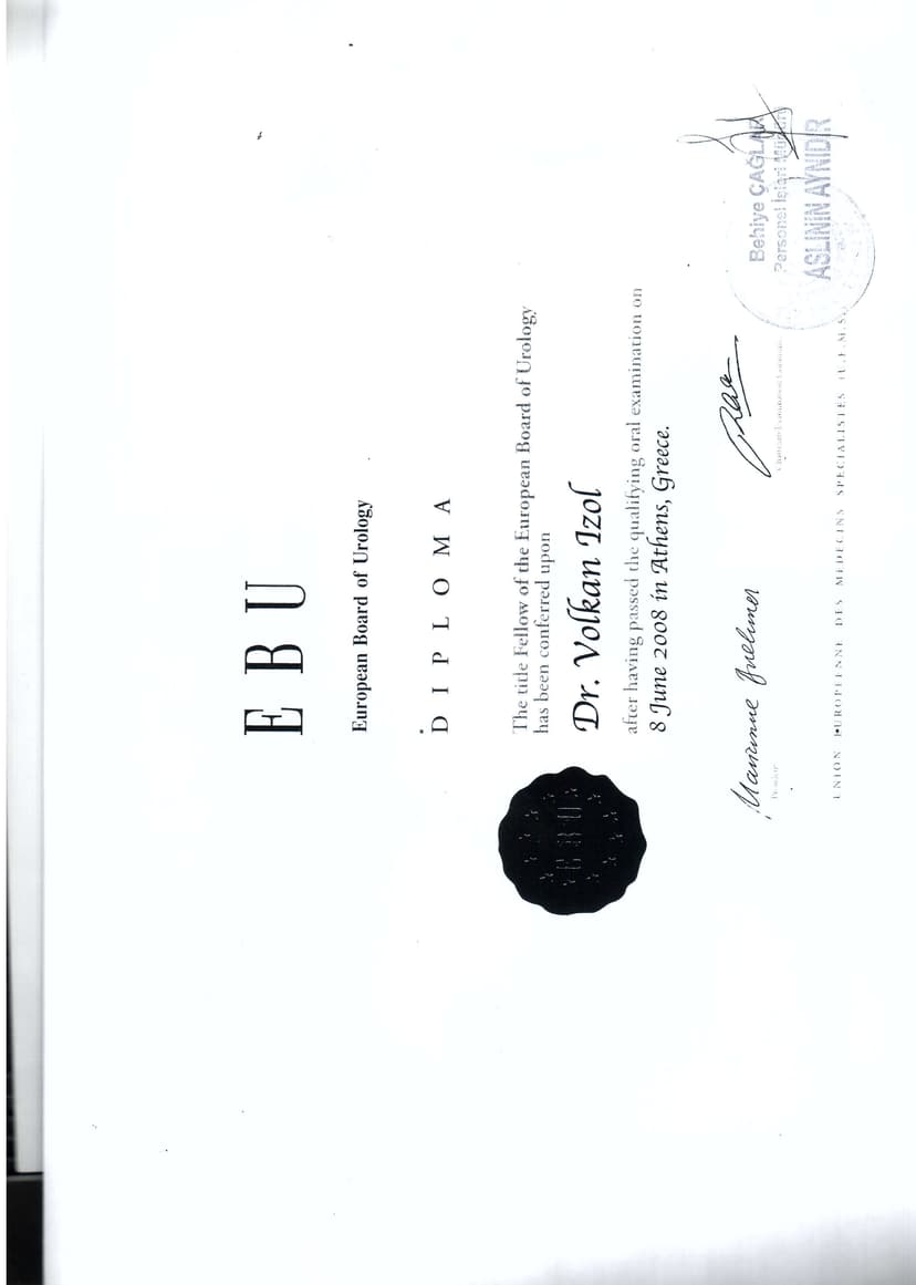 Avrupa Üroloji Diploması