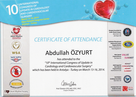 ECMO (Kalp yaşam destek cihazı) kursu