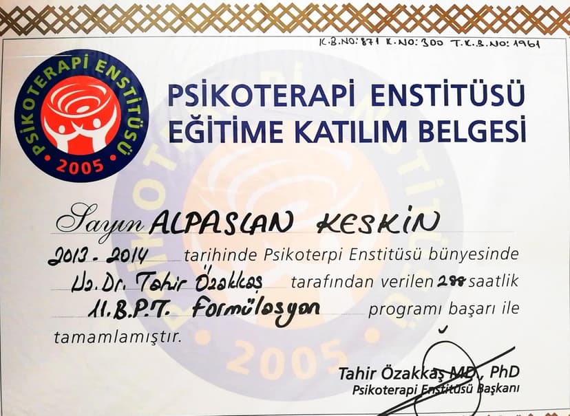 BÜTÜNCÜL PSİKOTERAPİ SÜPERVİZYON