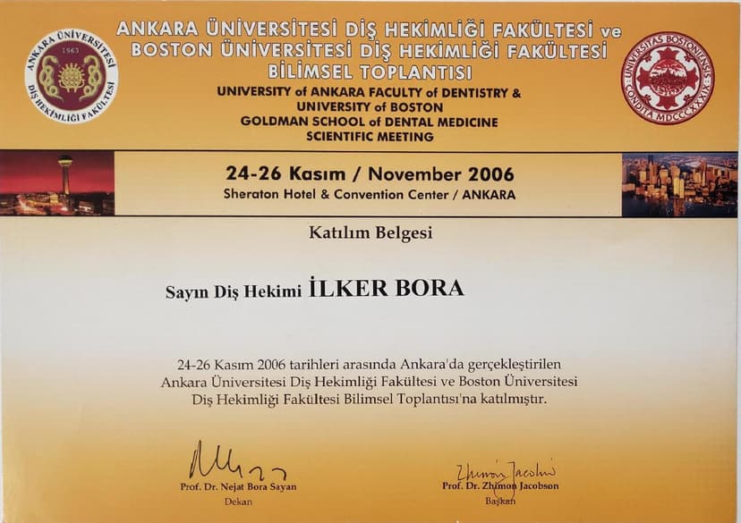 Ankara-Boston Üniversiteleri İmplantoloji Eğitimi