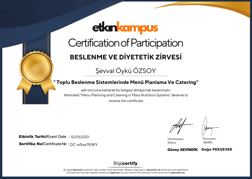 Toplu Beslenme Sistemlerinde Menü Planlama ve Catering