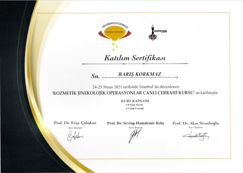 Kozmetik Jinekoloji Cerrahi Eğitimi