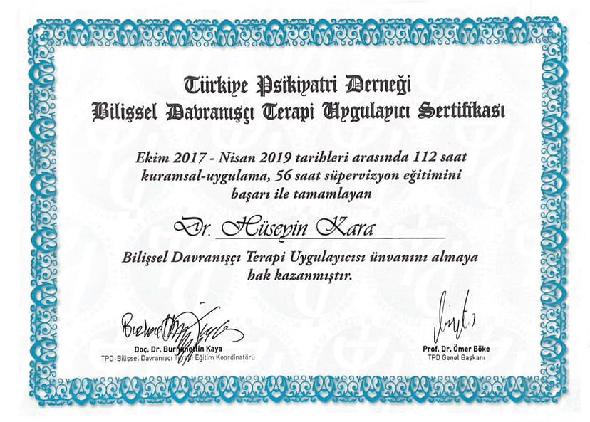 Bilişsel Davranışçı Terapi