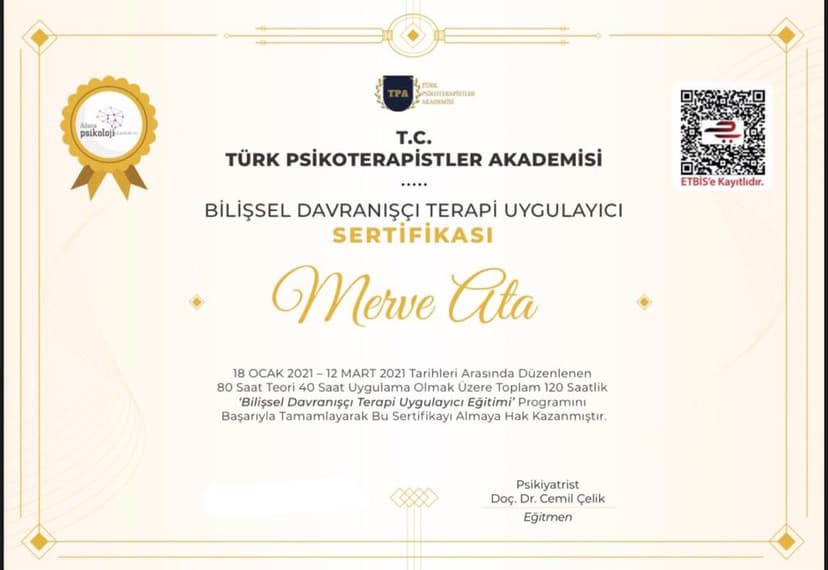 Bilişsel davranışçı terapi