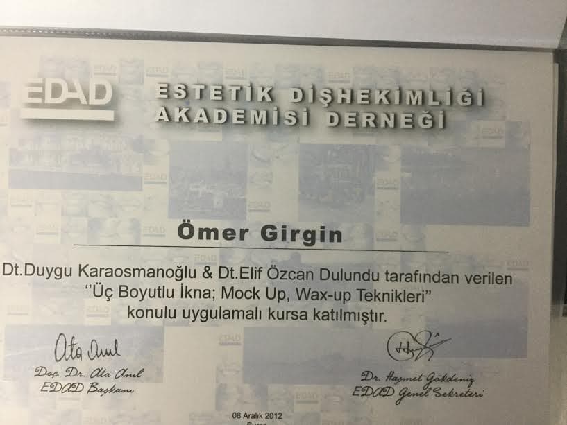 Üç Boyutlu İkna; Mock Up, Wax-up Teknikleri