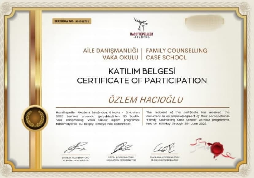 Aile Danışmanlığı vaka okulu