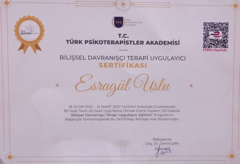 Bilişsel Davranışçı Terapi