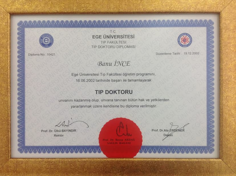 Tıp Doktoru Diploması
