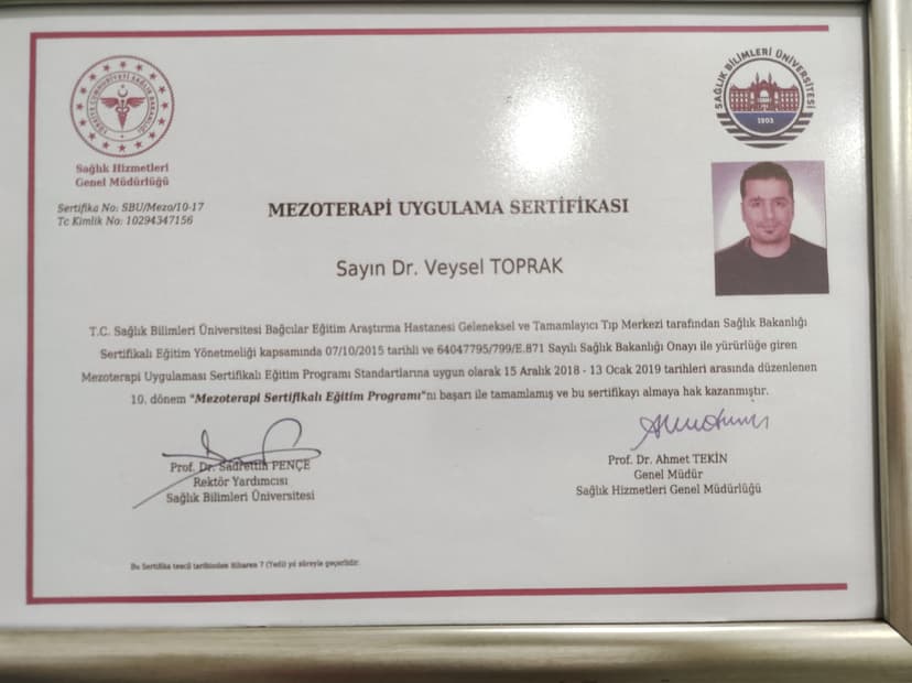 Mezoterapi Uygulama Sertifikasi