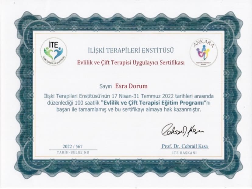 Evlilik ve Çift Terapisi