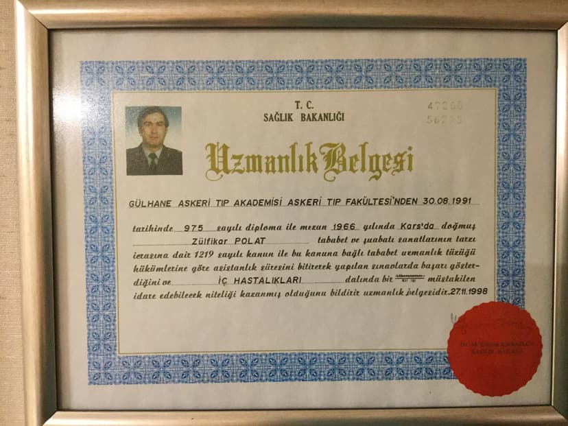 Uzmanlık Belgesi