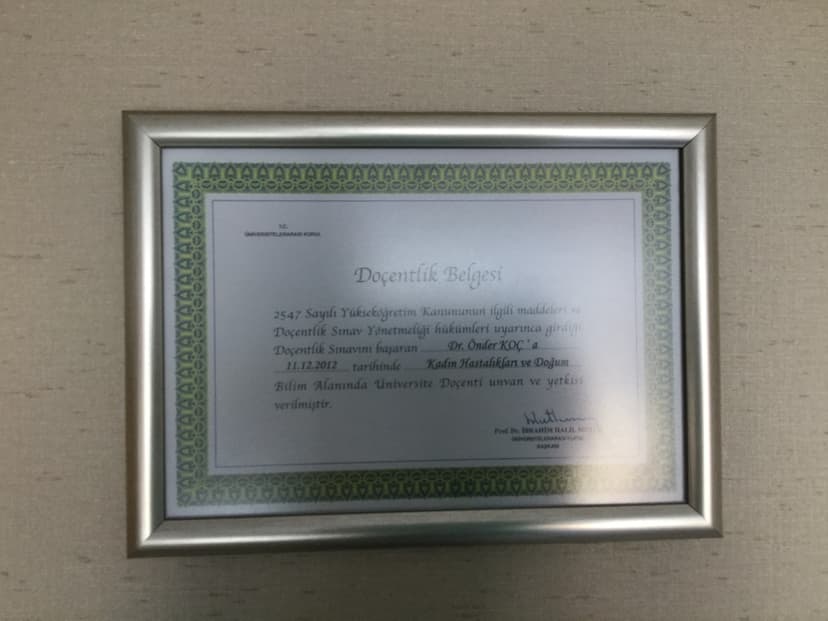 Doçentlik Belgesi