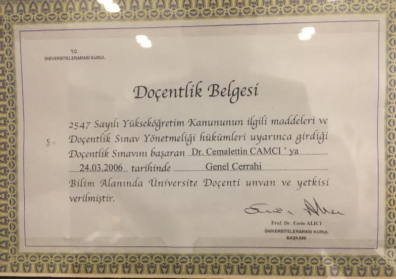 Doçentlik Belgesi