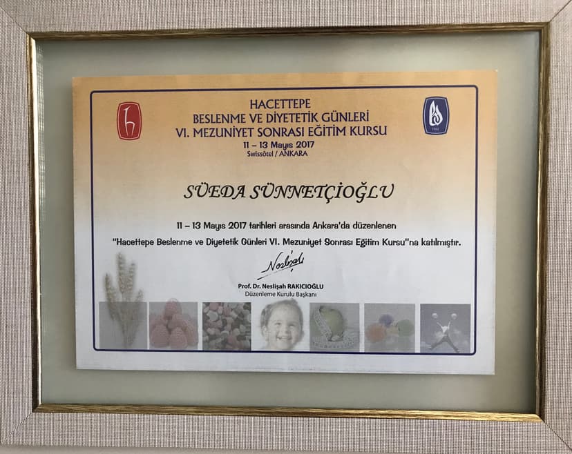 Hacettepe Beslenme ve Diyetetik Günleri 6. Mezuniyet Sonrasi Egitim Kursu
