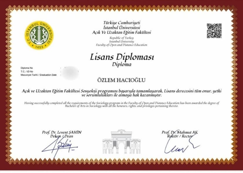 Sosyoloji Diploma