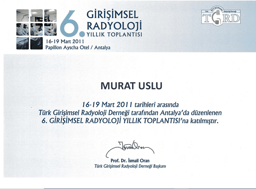 6. Girişimsel Radyoloji Yıllık Toplantısı