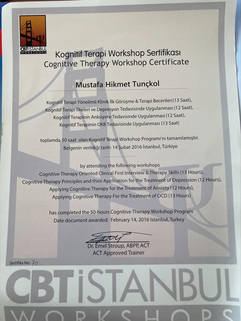 Uzm. Dr. Mustafa Hikmet Tunçkol