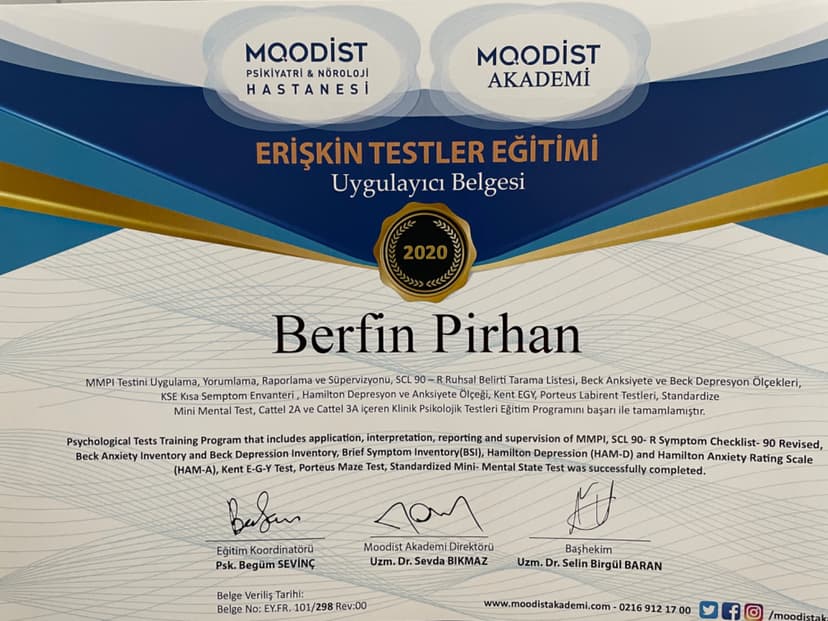 Yetişkin Test Uygulayıcı Eğitimi