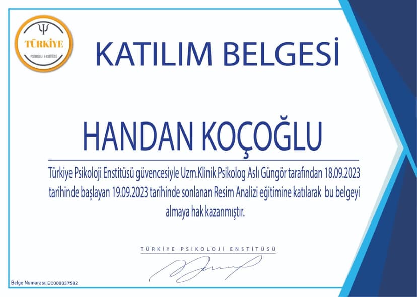 katılım belgesi