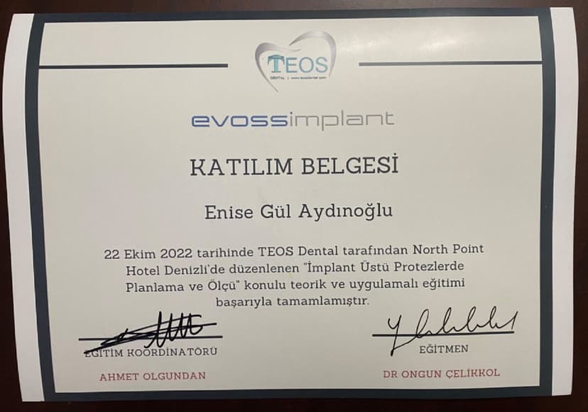 İmplant üstü protes planlama