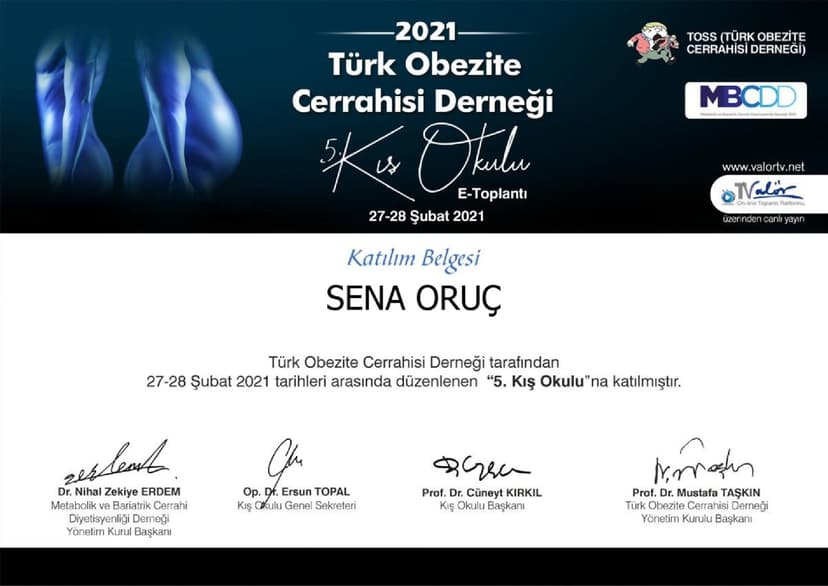 Türk Obezite Cerrahisi Derneği 5.Kış Okulu
