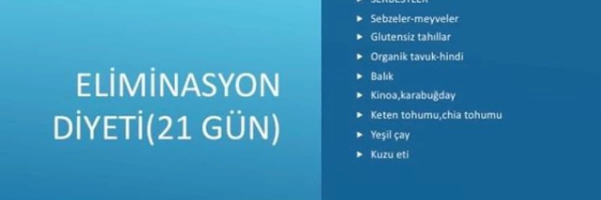 Eliminasyon Diyeti