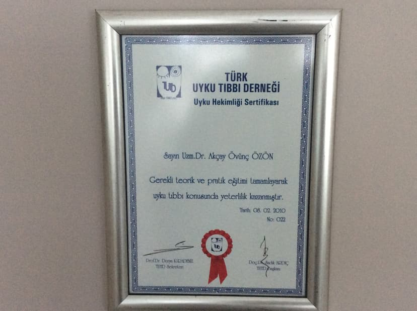 Uyku Hekimliği Sertifikası