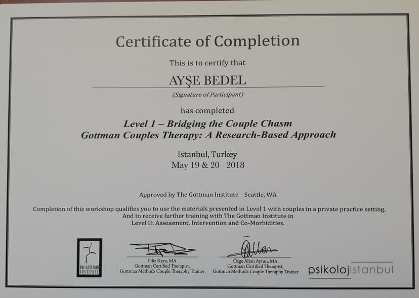 Bridging The couple Chasm Gottoman Couples Therapy: A Reseach-Based Approach